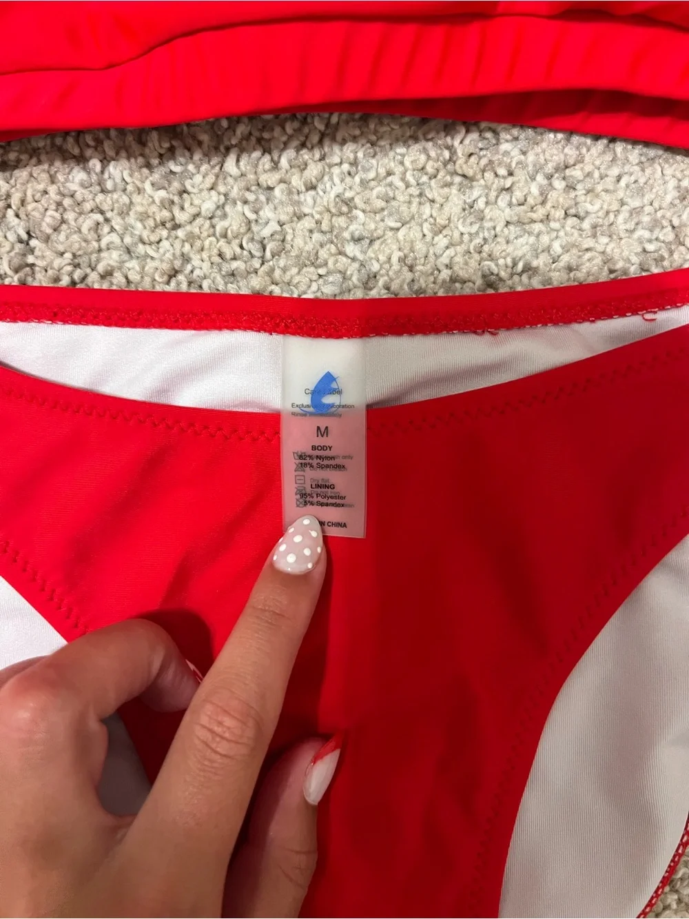 Red Two-Piece Bikini Set
